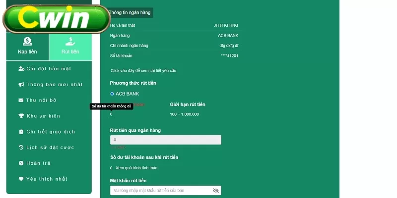 Đảm bảo an toàn và bảo vệ thông tin rút tiền